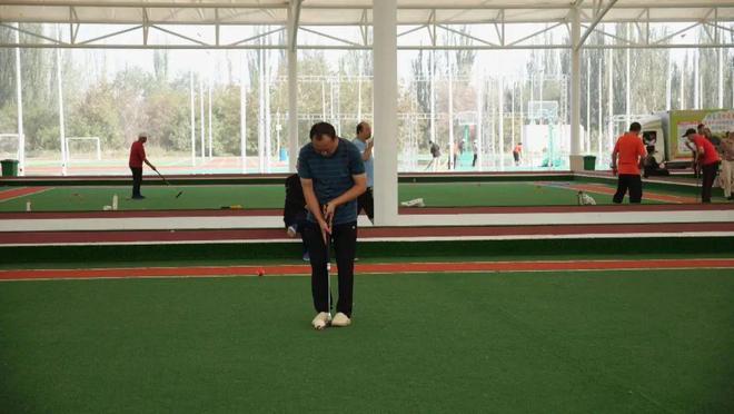 完美体育网站：“我要上全运”2024年美丽中国·全国门球大赛（新疆沙雅站）赛事准备工作有序进行(图1)