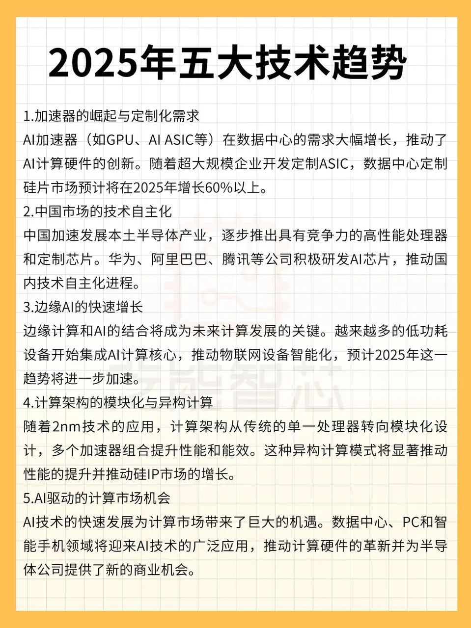 完美体育平台:2025年全球计算芯片产业五大技术趋势