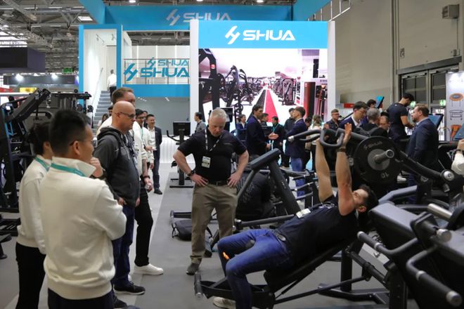 完美体育平台：SHUA舒华让世界看见中国智造实力：舒华体育亮相德国FIBO2025(图1)