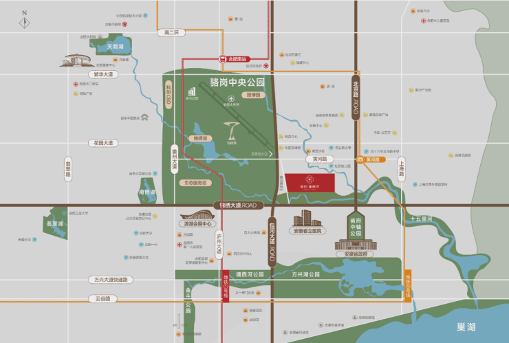 完美体育用品有限公司：合肥琥珀星樾湾-营销中心位置-售楼中心