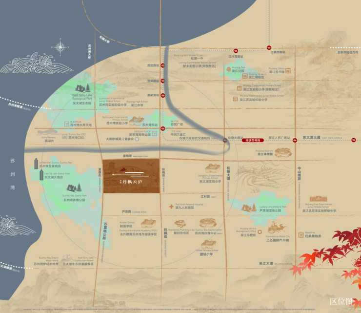蓝城丹枫云庐售楼处电话_蓝城丹枫云庐营销中心24小时热线苏州湾宋风院墅+大平层(图4)